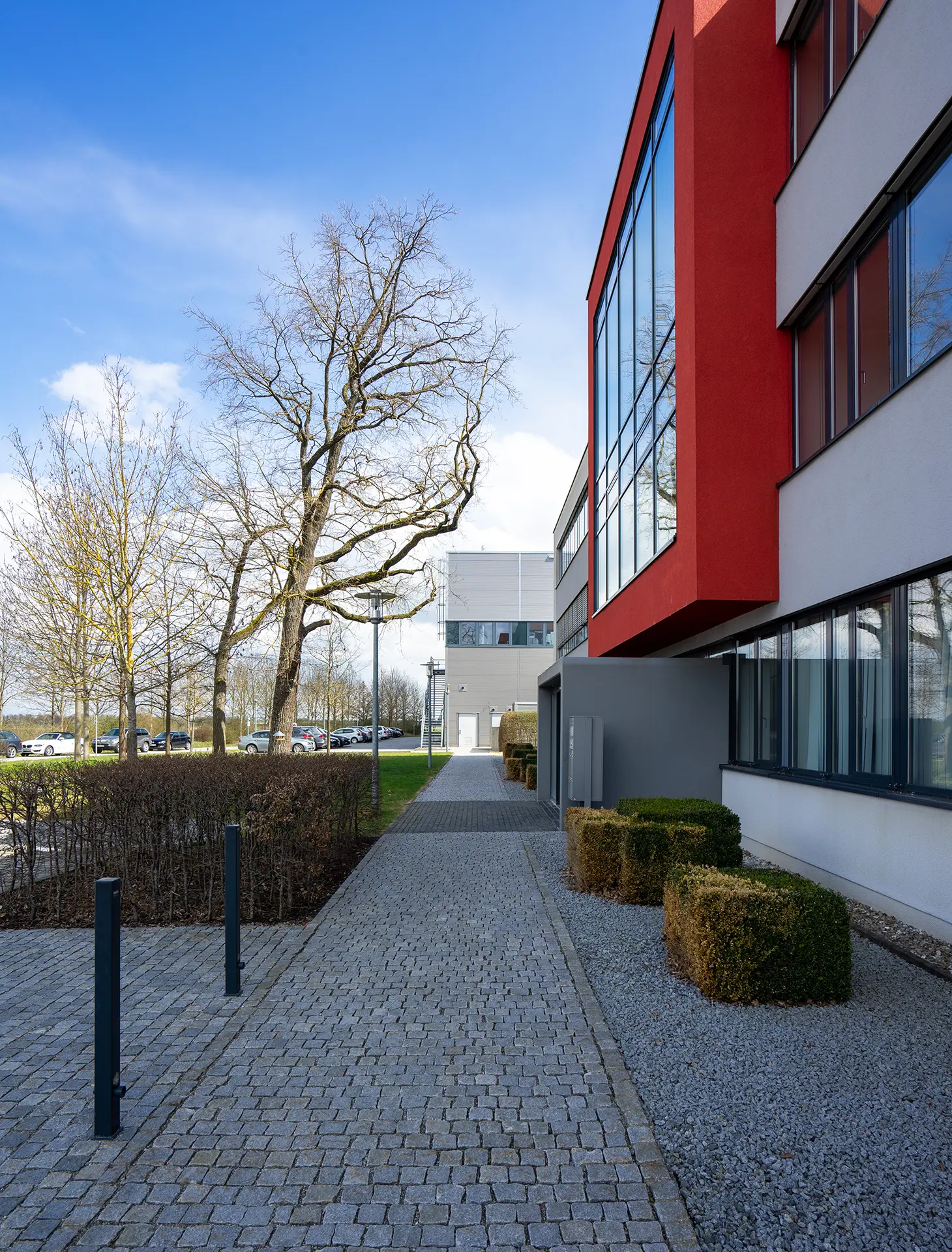 ASAArchitekten_Neubau eines Logistik- und Bürogebäudes, Eichenstraße Schwaig Aussenansicht